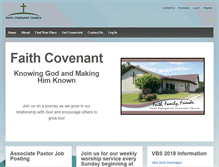 Tablet Screenshot of faithcovenantchurch.ca
